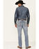 Image #2 - Cody James Men's Mustang Light Wash Stretch Slim Straight Jeans, Blue, hi-res