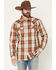 Image #1 - Moonshine Spirit&reg; Men's Rusty Nail Plaid Print Long Sleeve Snap Western Shirt, Rust Copper, hi-res