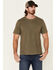 Image #1 - North River Men's Solid Slub Short Sleeve T-Shirt , Olive, hi-res