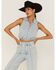 Image #1 - Show Me Your Mumu Women's Union Crop Top, Blue, hi-res