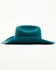 Image #3 - Shyanne Women's Mabel Embroidered Felt Cowboy Hat, Teal, hi-res