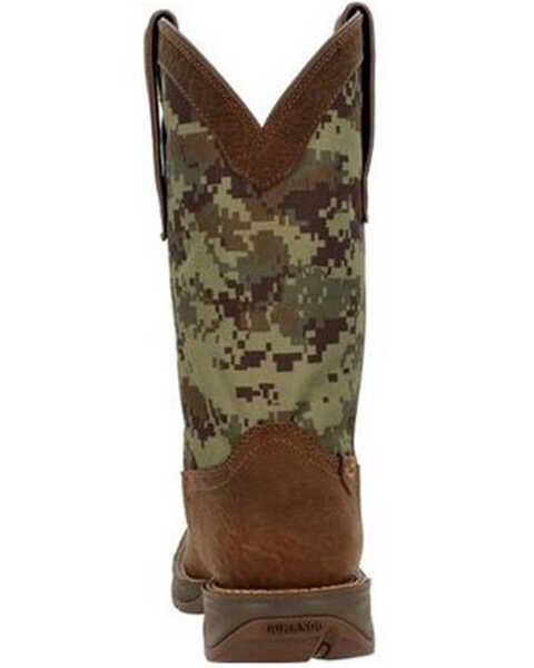 Image #5 - Durango Men's Rebel Camo Western Boots - Broad Square Toe, Brown, hi-res