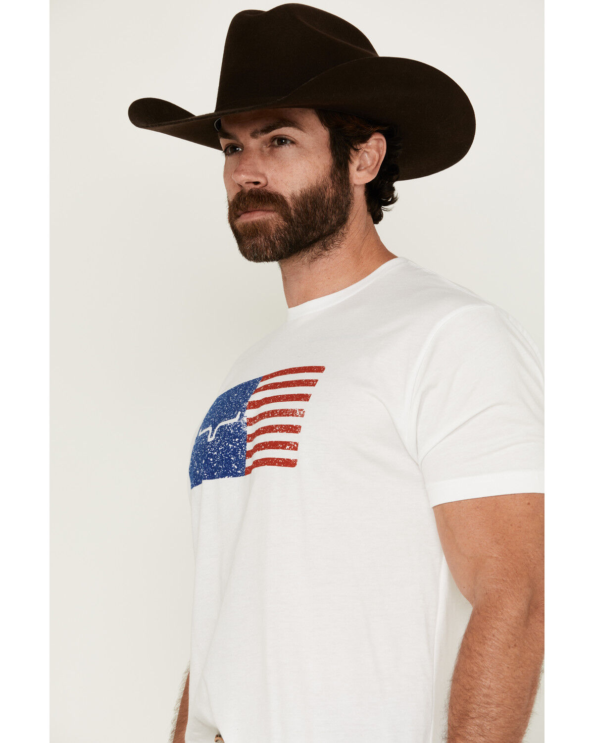 Image #2 - Kimes Ranch Men's Boot Barn Exclusive American Trucker Short Sleeve Graphic T-Shirt, White, hi-res