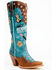 Image #1 - Dan Post Women's Nashville Music Festival Embroidered Western Tall Boots - Snip Toe , Blue, hi-res