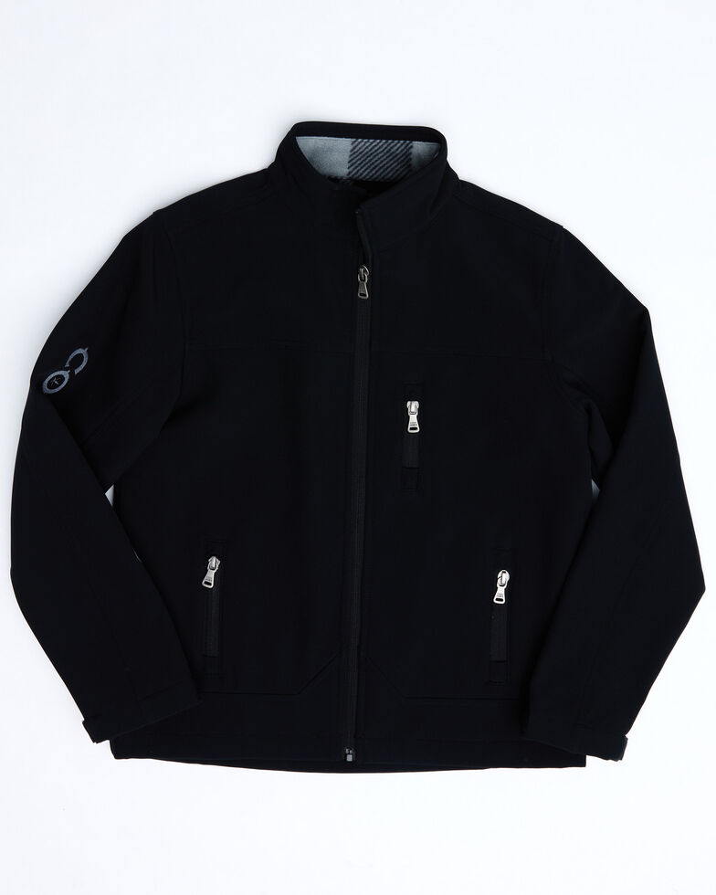 Cody James Boys' Black Embroidered Steamboat Softshell Bonded Jacket , Black, hi-res