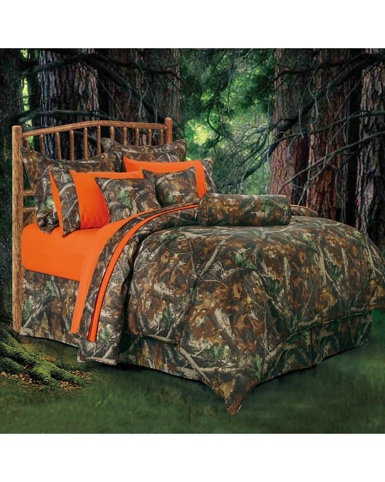Hiend Accents Realtree Camo King Size Comforter Set Country