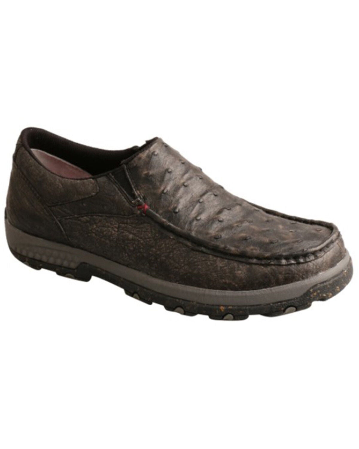 Twisted X Men's Slip-On Driving Mocs, Black, hi-res