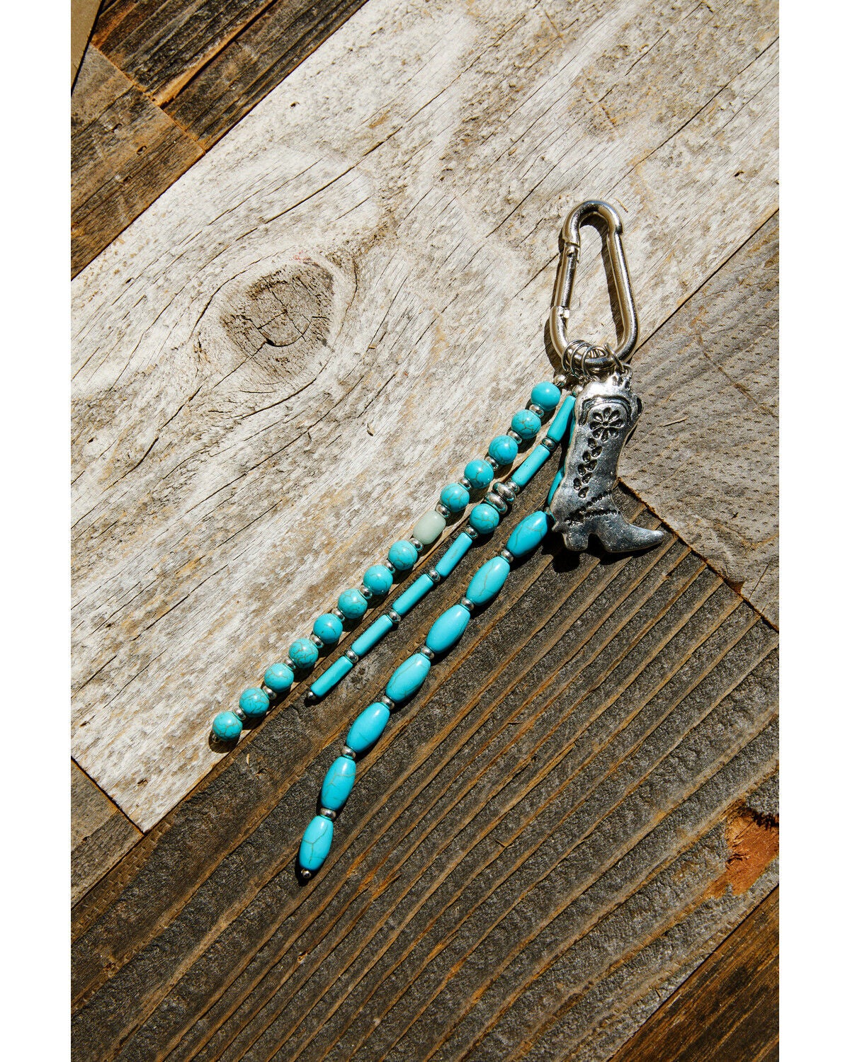 Image #2 - Shyanne Beaded Fringe Boot Bag Charm, Turquoise, hi-res
