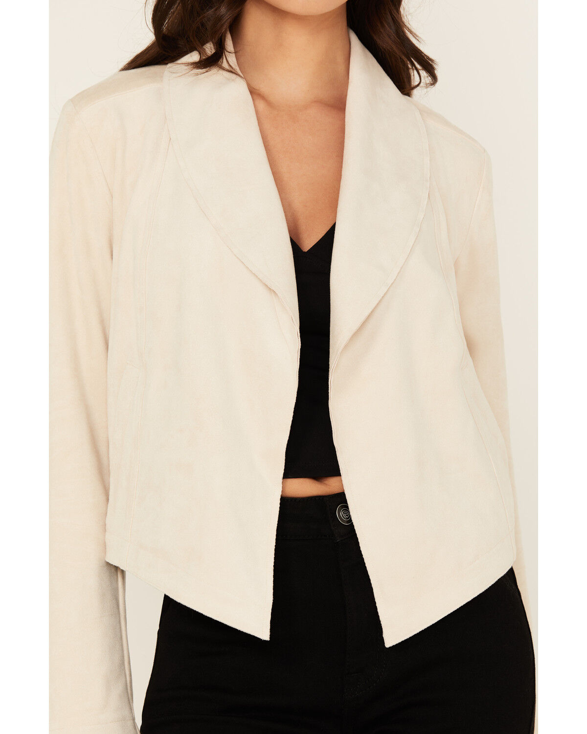Image #3 - Shyanne Women's Faux Suede Fringe Jacket, Natural, hi-res