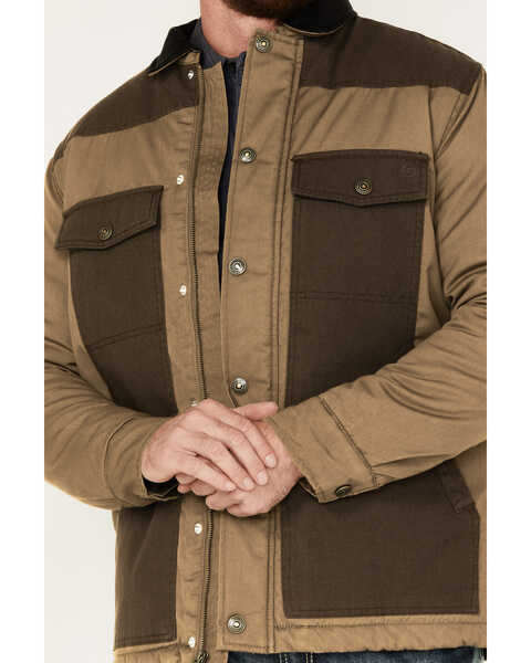 Image #3 - Blue Ranchwear Men's Waxed Canvas Jacket, Brown, hi-res
