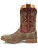Image #3 - Justin Men's Pickett Western Boots - Broad Square Toe, Grey, hi-res