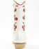 Image #5 - Wild + Rae Girls' Cherry Western Boots - Round Toe, White, hi-res