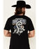 Image #4 - Cody James Men's Don't Mess With 'Merica Back Graphic Short Sleeve T-Shirt , Black, hi-res