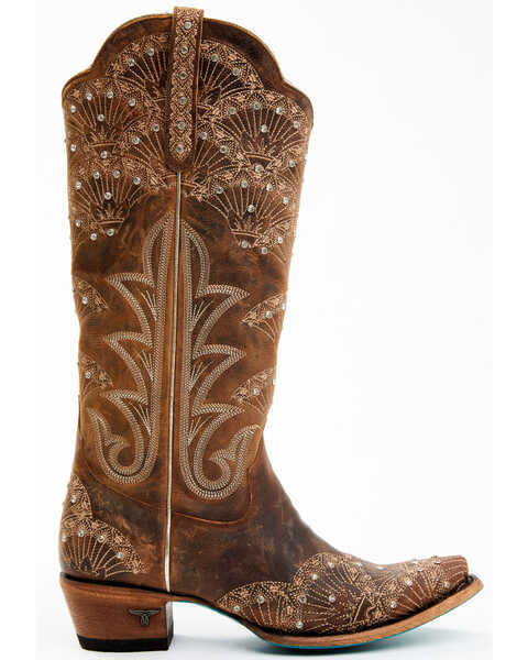 Image #2 - Boot Barn X Lane Women's Exclusive Calypso Leather Western Bridal Boots - Snip Toe, Caramel, hi-res