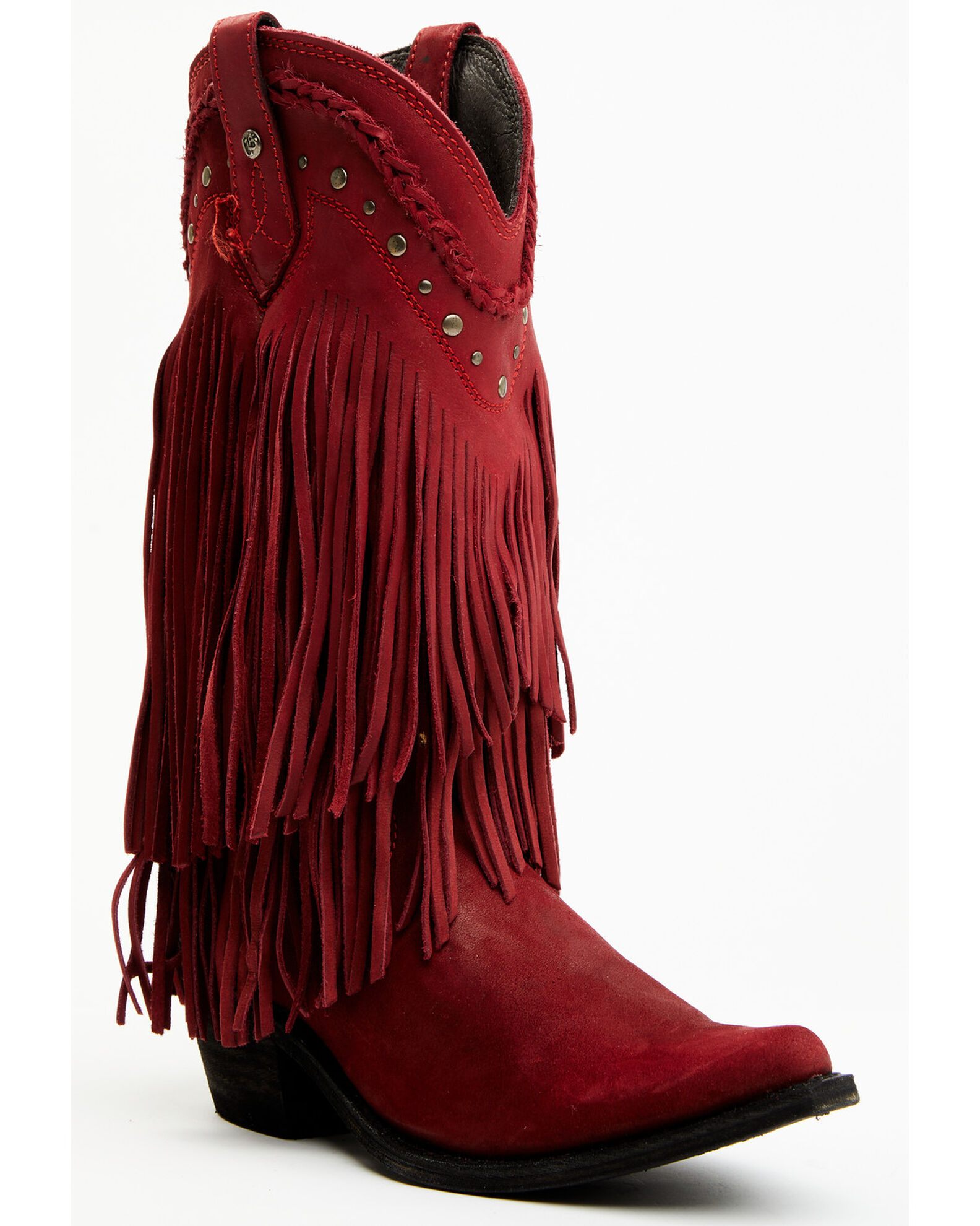 Womens fringe boots sales