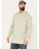 Image #1 - Hawx Men's FR Logo Hooded Long Sleeve Shirt, Taupe, hi-res