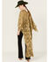 Image #4 - En Creme Women's Floral Metallic Long Sleeve Duster Kimono, Olive, hi-res