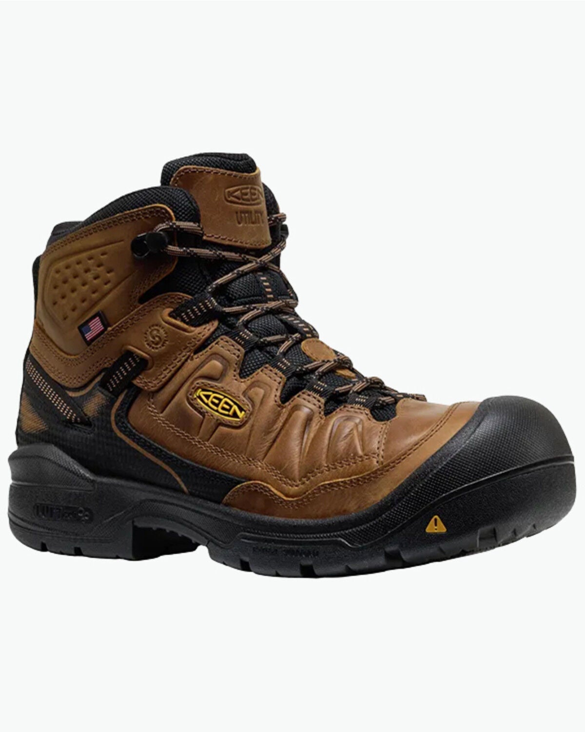 Keen Men's Targhee IV Waterproof Work Boots - Soft Toe, Brown, hi-res