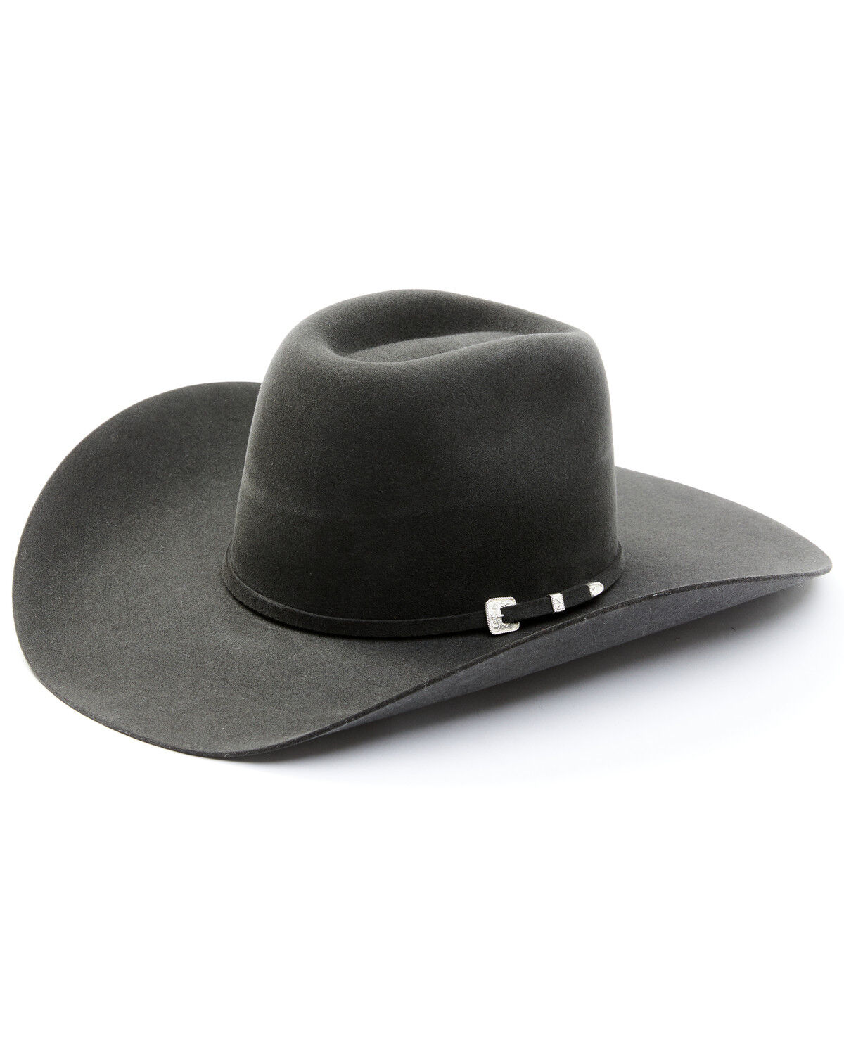 Image #1 - Serratelli Dallas 6X Felt Cowboy Hat, Charcoal, hi-res