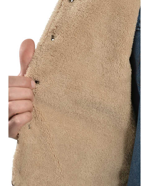 Scully Boar Suede Leather Vest, Brown, hi-res