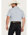 Image #3 - Gibson Men's Wildcat Striped Short Sleeve Western Snap Shirt, Steel, hi-res