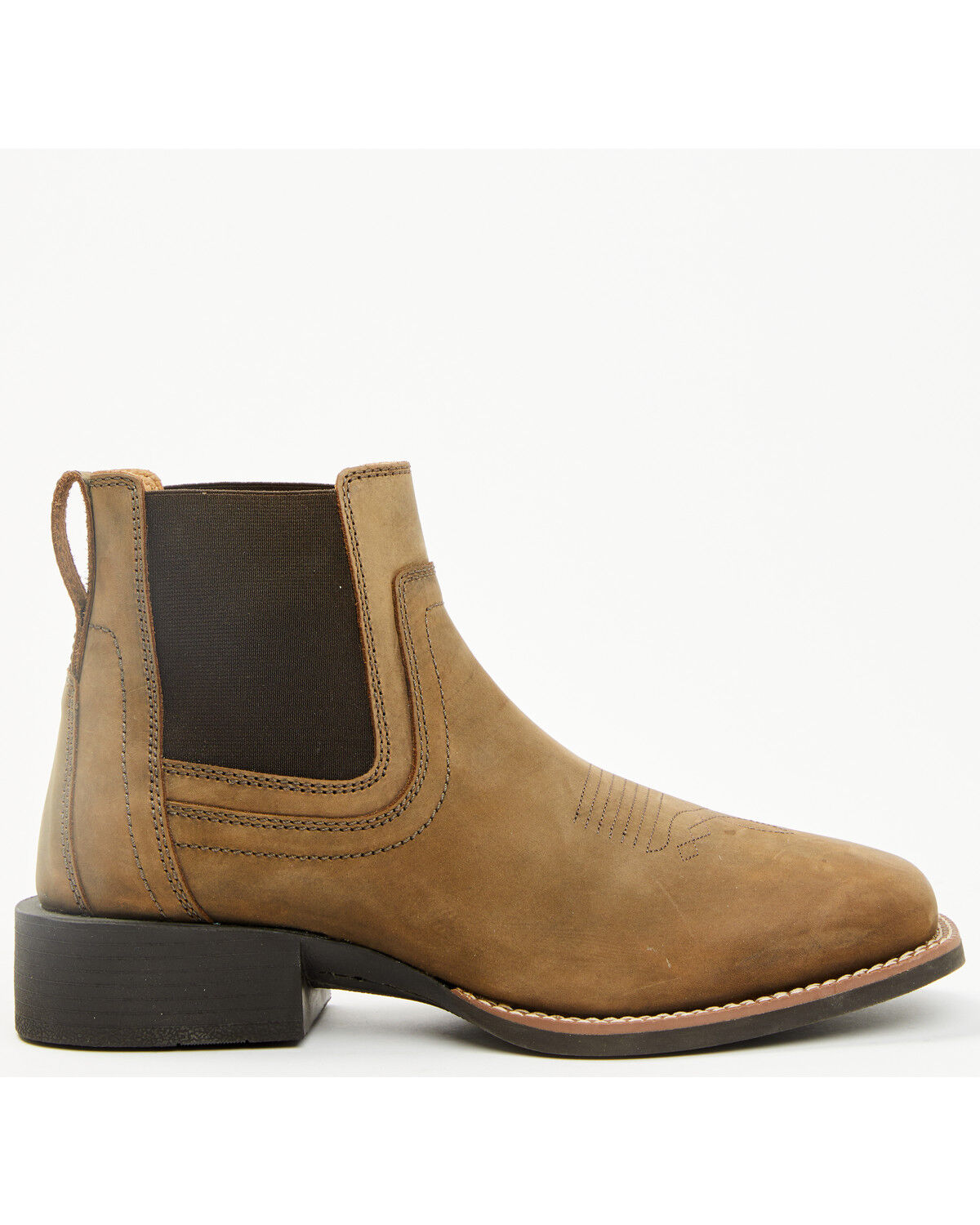 Image #2 - Cody James Men's Ace Chelsea Boots - Broad Square Toe, Brown, hi-res