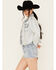 Image #2 - Blue B Women's Light Wash Embellished Cropped Denim Jacket, , hi-res