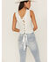 Image #1 - Idyllwind Women's Quail Ridge Lace Back Top, White, hi-res