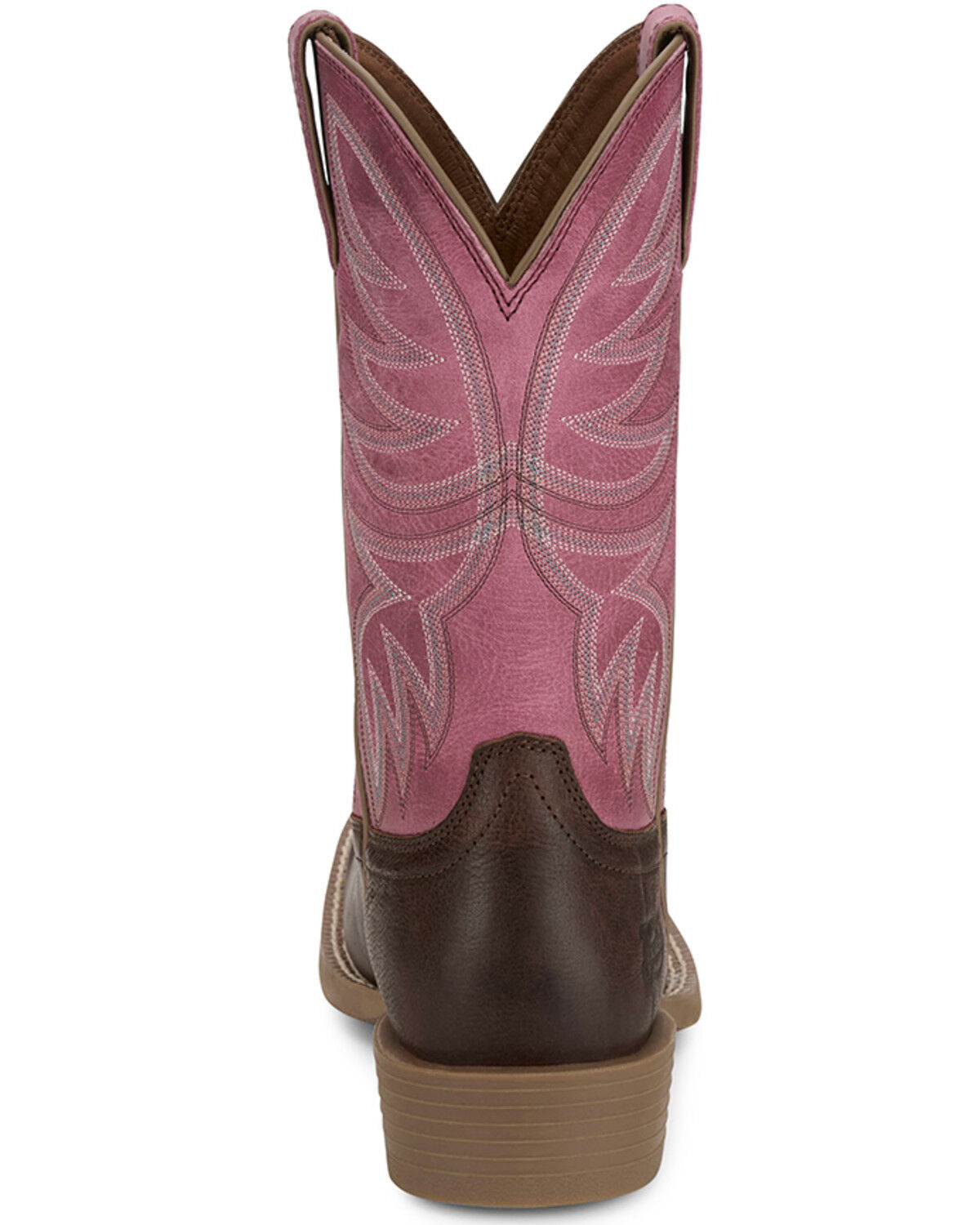 Image #5 - Justin Women's Demeter Performance Western Boots - Broad Square Toe, Pink, hi-res