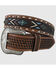 Image #1 - Lyntone Men's Basket Weave Southwestern Leather Belt , Oatmeal, hi-res