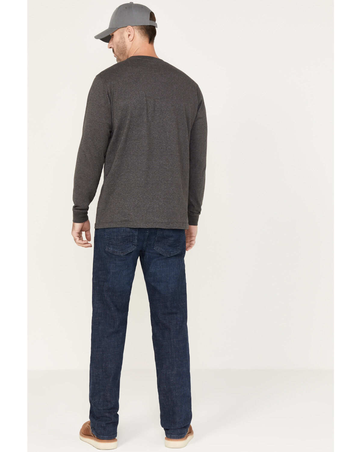 Image #3 - Hawx Men's Washed Stretch Work Jeans, Indigo, hi-res