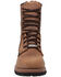 Ad Tec Women's Brown Logger Boots - Steel Toe, Brown, hi-res