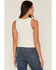 Image #4 - Sadie & Sage Women's American Flag Embroidered Sweater Tank Top, White, hi-res