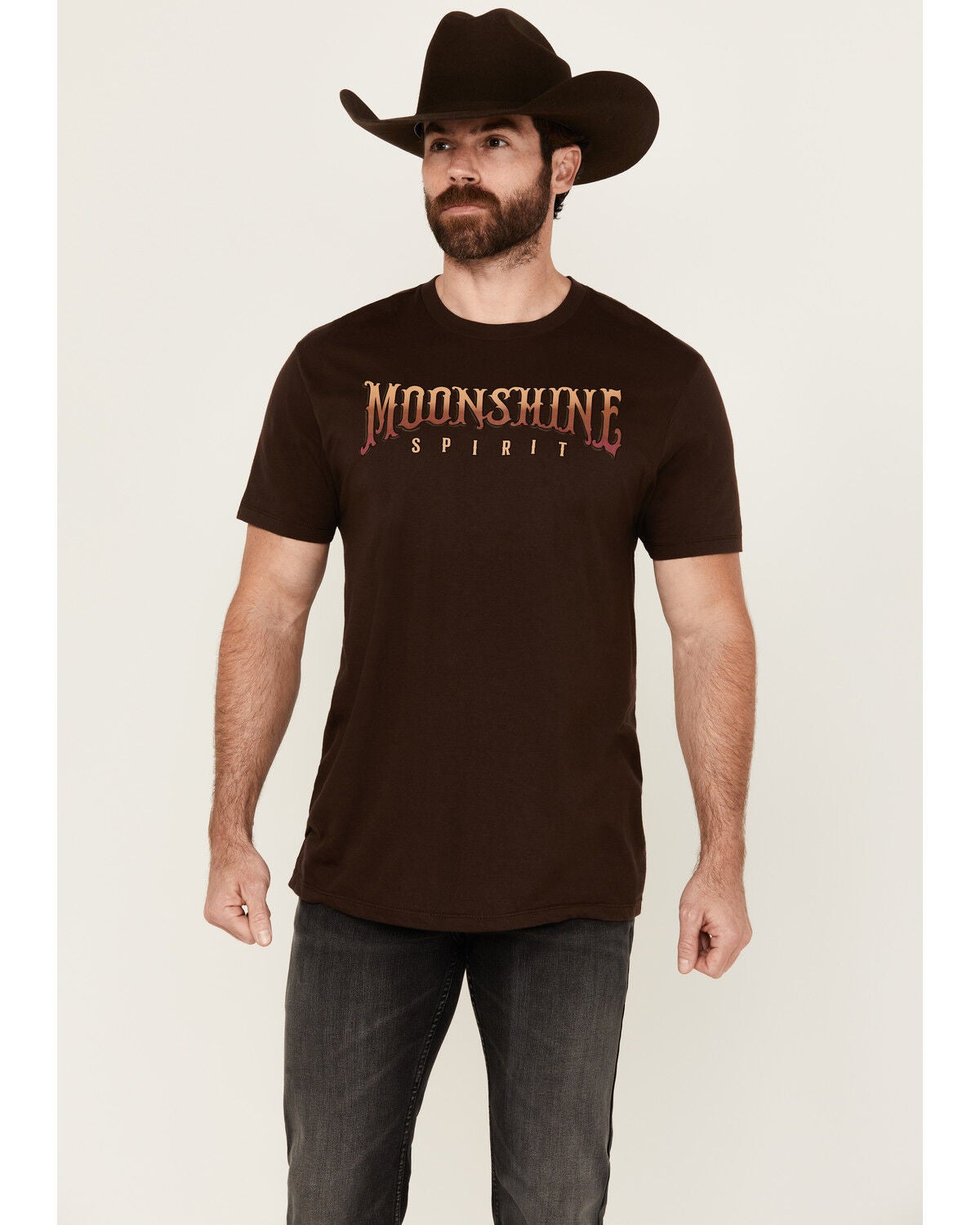 Image #1 - Moonshine Spirit&reg; Men's Come Alive Short Sleeve Graphic T-Shirt, Brown, hi-res