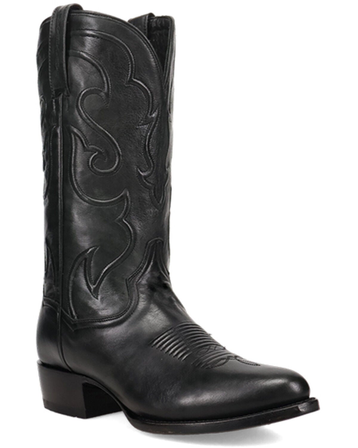 Dan Post Men's Rio Grande Tall Western Boots - Round Toe, Black, hi-res