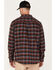 Image #4 - Hawx Men's Checker Long Sleeve Button-Down Flannel Shirt, Burgundy, hi-res