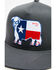 Image #2 - Lazy J Ranch Men's Texas Cow Patch Mesh-Back Ball Cap , Grey, hi-res