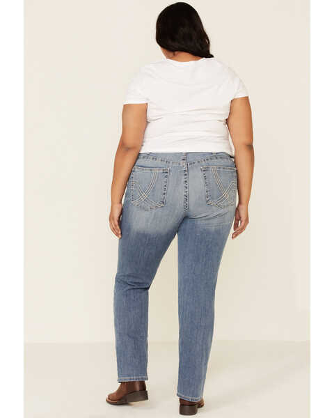 Image #3 - Ariat Women's R.E.A.L. Alabama Whitney Straight Jeans - Plus, Blue, hi-res