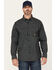 Image #1 - Hawx Men's FR Plaid Print Long Sleeve Button-Down Western Work Shirt, Black, hi-res