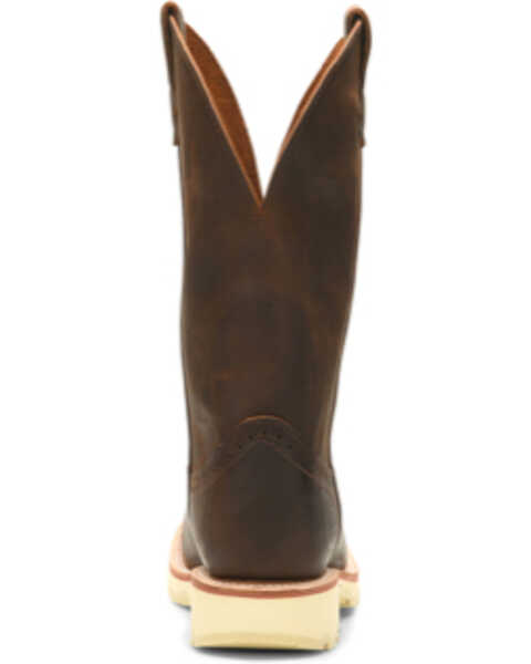 Image #3 - Double H Men's Wooten Western Boots - Broad Square Toe, Distressed Brown, hi-res