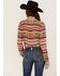 Image #3 - Stetson Women's Serape Stripe Print Long Sleeve Button Down Shirt, Multi, hi-res