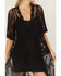 Image #3 - Shyanne Women's Embroidered Mesh Kimono, Black, hi-res