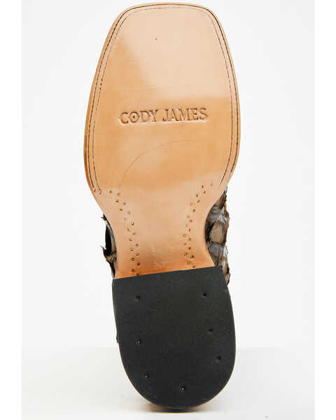 Image #7 - Cody James Men's Exotic Pirarucu Western Boots - Broad Square Toe , Brown, hi-res