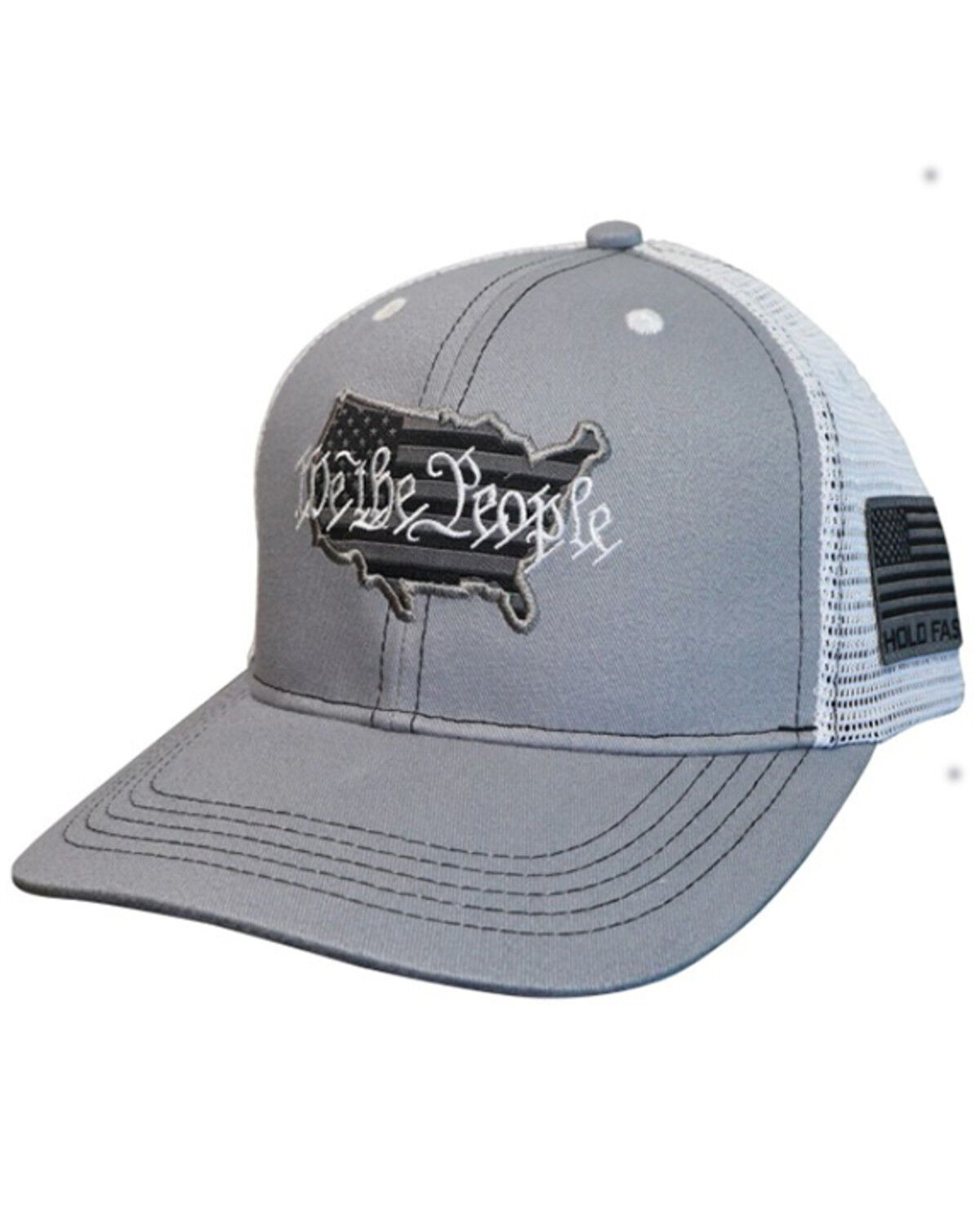 Image #1 - Kerusso Men's We The People America Map Patch Ball Cap, Grey, hi-res