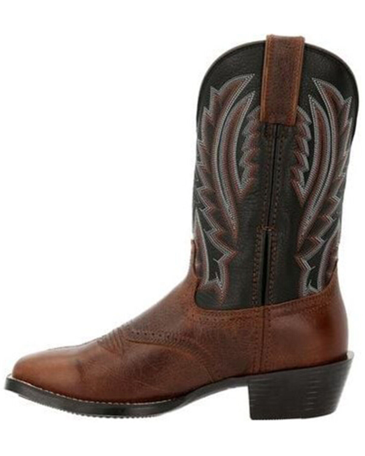 Image #3 - Durango Men's Westward Western Boots - Broad Square Toe, Black, hi-res