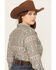 Image #4 - Roper Women's Southwestern Print Long Sleeve Snap Western Shirt - Plus, Grey, hi-res