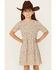Image #2 - Rylee & Cru Girls' Finn Floral Print Mini Dress, White, hi-res
