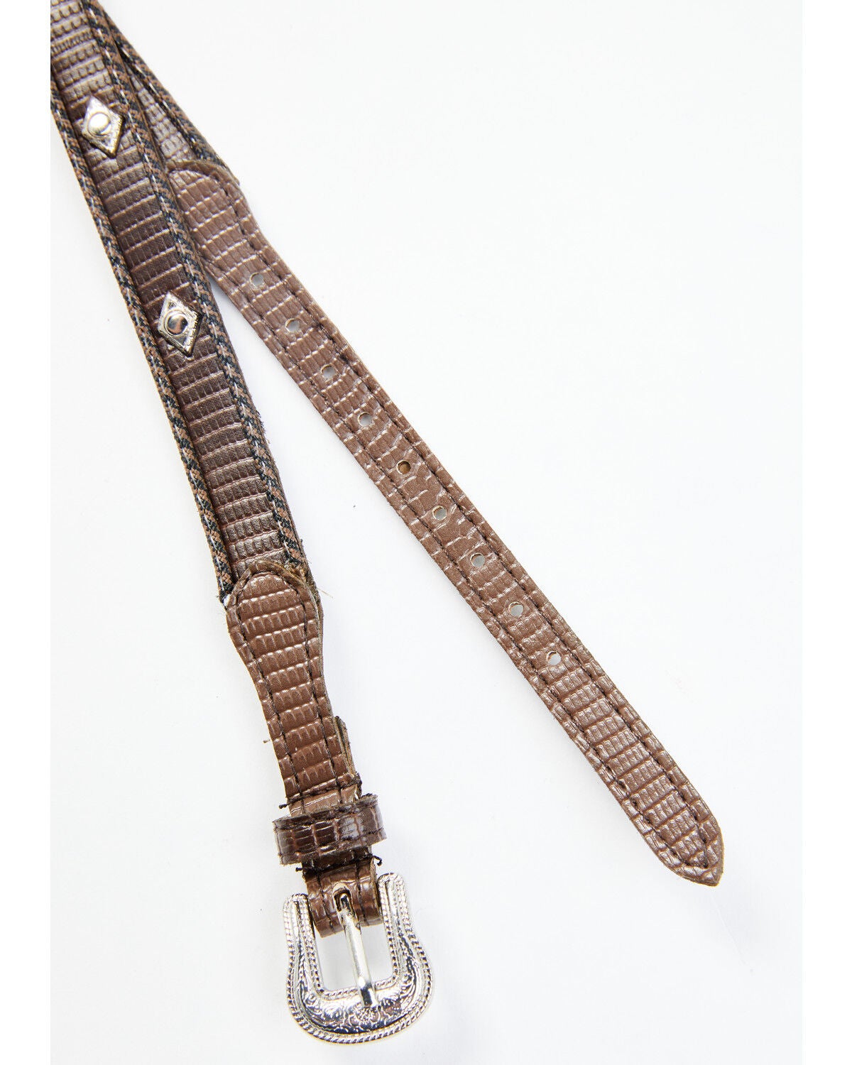 Cody James Men's Diamond Concho Hat Band, Brown, hi-res