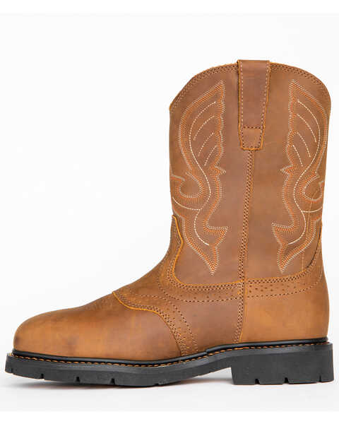Image #6 - Cody James Men's Western Work Boots - Composite Toe, Brown, hi-res