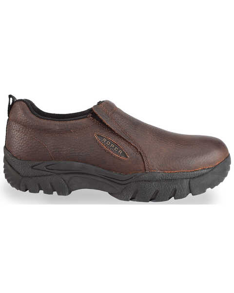 Roper Women's Performance Sport Slip-On Casual Shoes - Round Toe, Brown, hi-res